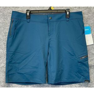 NWT NRS Guide Shorts Women's Large Teal Mid-Rise Outdoor Hiking Water Sports